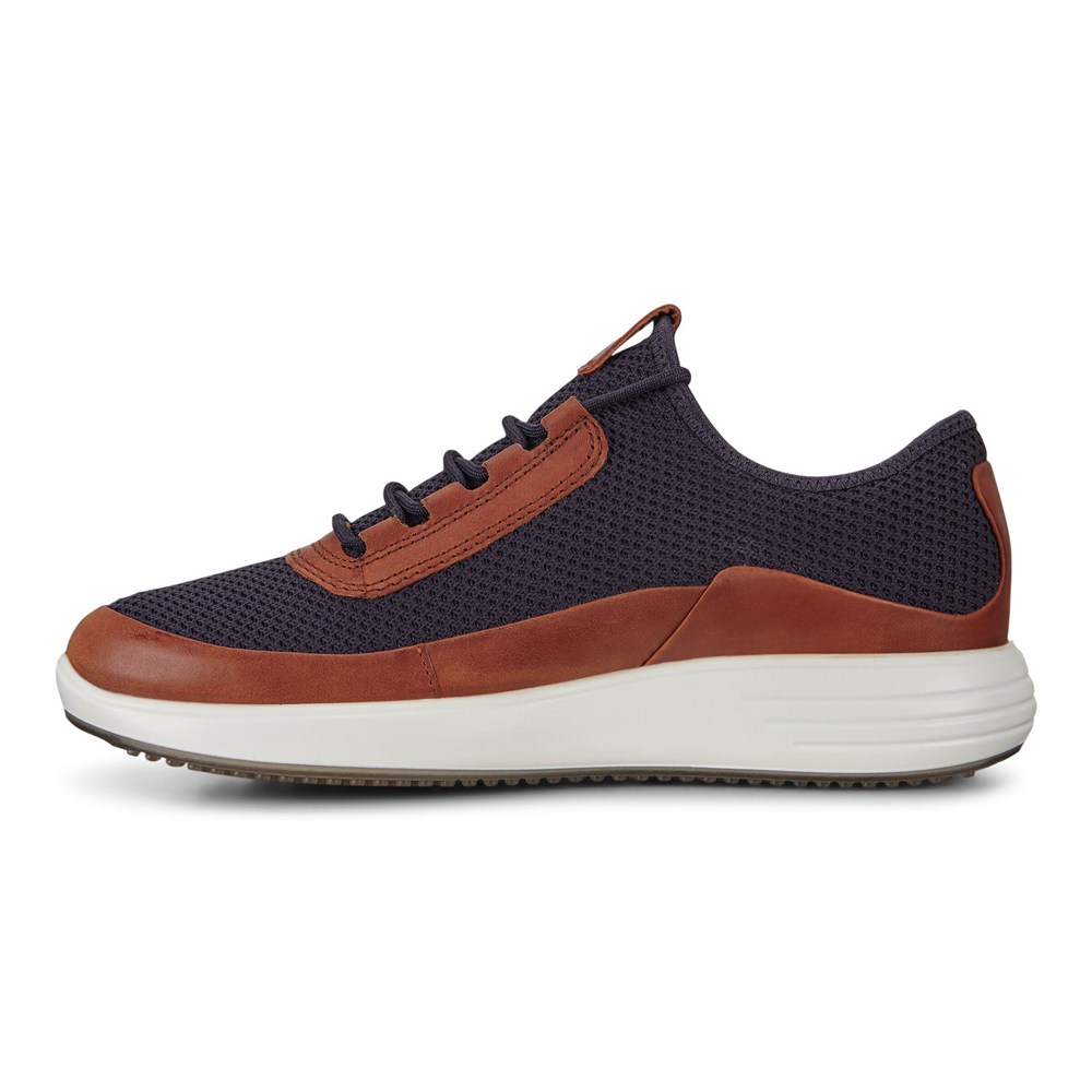 Tenis Hombre - ECCO Soft 7 Runner Meshs - Azul Marino/Marrom - TMW079258